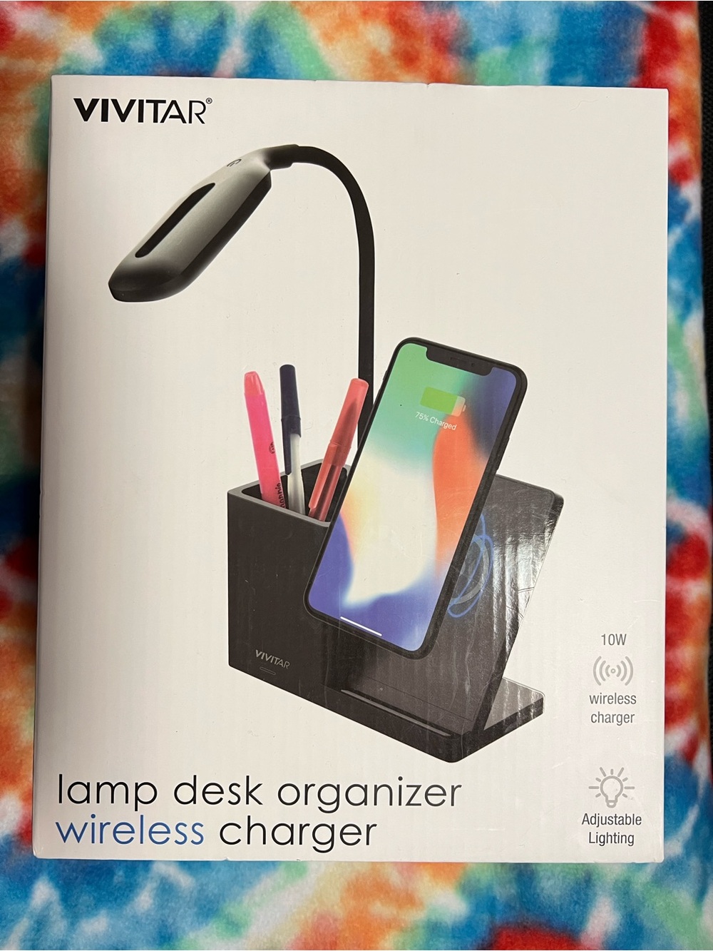 Reading Lamp Desk Organizer/Wireless Charger